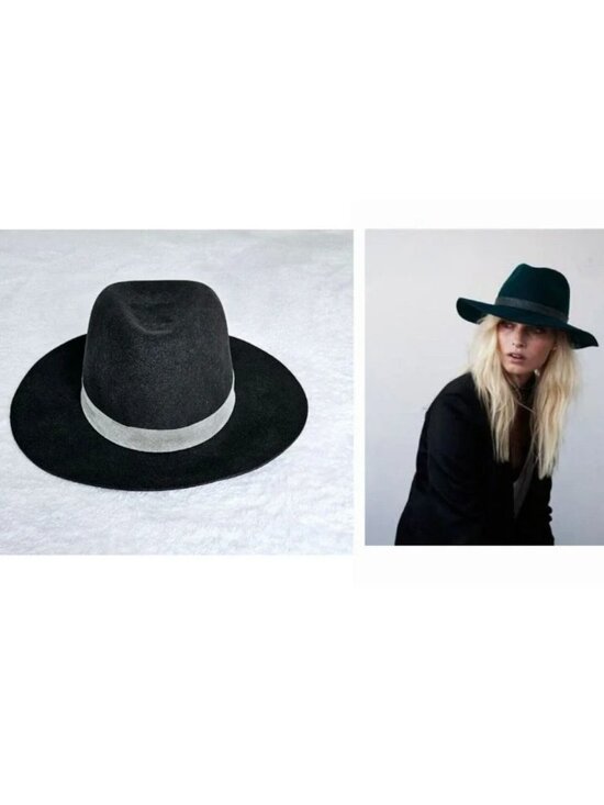 Janessa Leone Accessories - JANESSA LEONE goop fave! wool felt suede-band travel intermix fedora hat $310 m